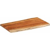 Stolna ploča 100x60x3,8 cm pravokutna bagremovo drvo živi rub | Eponuda.com