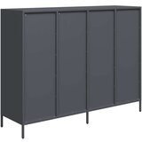 vidaXL Komoda antracit 135x39x103,5 cm hladno valjani čelik | shoptok.hr