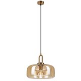 Luster na sajli AMAYA 1xE27/15W/230V zlatna/zadimljena bež | Eponuda.com
