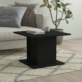 The Living Store Klubska mizica črna 55,5x55,5x40 cm iverna plošča - Klubska Mizica, (21574483) | Shoptok.si