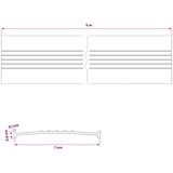 Brtva za garažna vrata Crna 70 x 6 mm 5 m PVC | shoptok.hr