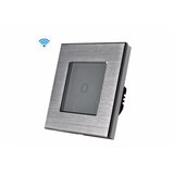 Wise wifi pametni prekidač, 1 taster - aluminijumski panel srebrni | ePonuda.com