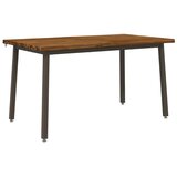  140 x 80 x 75 cm Čvrsto drvo akacije Prirodna i kava Pravokutni - Prirodno kava 140 x 80 x 75 cm Živi rub | shoptok.hr