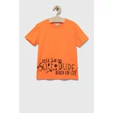 Birba&Trybeyond Otroška kratka majica oranžna barva