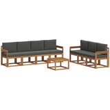  Set vanjskih sofa s jastukom 8 pcs Prirodna i antracit | Eponuda.ba