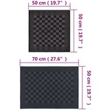  Komplet brisač 50-delni črn in siv bombaž | Shoptok.si