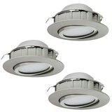 Eglo Set ugradbenih LED svjetiljki Pineda (6 W, D x Š x V: 8,4 x 8,4 x 4 cm, Mat nikal, 3 Kom., Topla bijela) Cijene