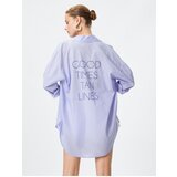 Koton Long-Sleeved Shirt with Back Printed Cotton with Buttons | shoptok.hr
