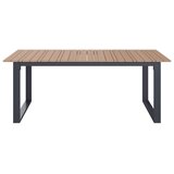 Bessagi Garden Vrtna Miza Ruby, Temno Siva, Barva Tikovine, 210x100 | Shoptok.si