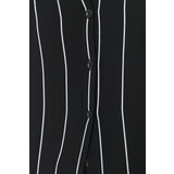 Trendyol Black Striped Shirt Collar Viscose Woven Pajamas Set | shoptok.hr