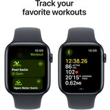 Apple Watch SE 2024 GPS 44mm M/L ohišje MXEK3QF/A Aluminijasto polnocno športni pas polnocno | Shoptok.si