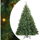 vidaXL Umjetno božićno drvce s stalakom Zelena 210 cm PE i PVC | shoptok.hr