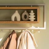 Spinder Design Zidna vješalica od punog hrasta u prirodnoj boji/smeđe-siva s policom 118 cm School – | shoptok.hr
