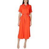 Vero_Moda Dolge obleke Vmeasy Joy Gold 7/8 Shirt Wvn Ga 10328107 Rdeča | Shoptok.si