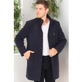 Dewberry PLT8386 MEN'S COAT-DIAGONAL DARK NAVY BLUE-2 Cene