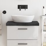  Kupaonska radna ploča tamnosmeđa 60x60x(2-6) cm masivno drvo | shoptok.hr