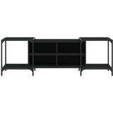 TV ormarić crni 153 x 37 x 50 cm od konstruiranog drva | shoptok.hr