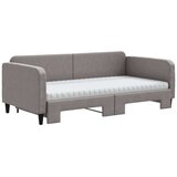  Dnevni krevet na razvlačenje smeđesivi 100 x 200 cm od tkanine | shoptok.hr