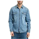 denim muška košulja