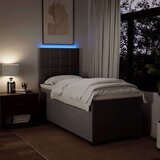 vidaXL Krevet s oprugama i madracem smeđesivi 80x200 cm od tkanine | shoptok.hr