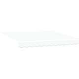 vidaXL Ročna Retraktibilna Tenda Bela 300x250 cm, Nadomestno Platno za Tendo 3x2,5 m Bela | Shoptok.si