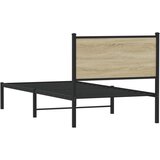  Metalni okvir kreveta bez madraca boja hrasta sonome 75x190 cm | shoptok.hr