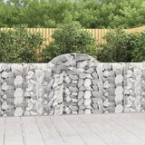 vidaXL obokane gabion košare 8 kosov 200x30x100/120cm pocinkano železo | Shoptok.si