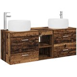  Set namještaja za kupaonicu 3 kom. Staro drvo Smeđa 49.5 x 44.5 x 66 cm | Shoptok.si