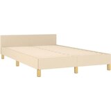  Okvir kreveta bez madraca krem 120x190 cm od tkanine | shoptok.hr