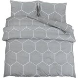 Maison Chic Komplet posteljnine - Posteljnina siva 200x200 cm bombaž, (21786785) Cene