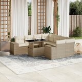 vidaXL 9-dijelni set vrtnih sofa s jastucima bež od poliratana | shoptok.hr