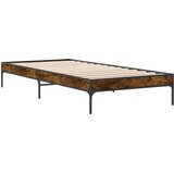  Krevetna konstrukcija Dimni hrast 80 x 200 cm Konstruirano drvo | Shoptok.si