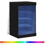  Komoda s LED svjetlima crna 41x37x67 cm | shoptok.hr