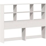 vidaXL Knjižna postelja brez vzmetnice bela 120x190 cm trden les | Shoptok.si