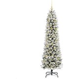 vidaXL Umestno božično drevo med 300 LED Zelena in bela 180 cm | Shoptok.si