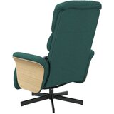  Masažni naslonjač od tkanine s osloncem za noge tamnozeleni | shoptok.hr