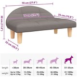  Krevet za pse smeđesivi 70x52x30 cm od tkanine | shoptok.hr