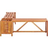 vidaXL Vrtna kutna klupa sa sadilicom 117 x 117 x 40 cm bagremovo drvo | shoptok.hr
