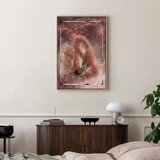  Slika - Space Flamingo (1 Part) Vertical 60x90 U prirodnom drvenom okviru | shoptok.hr