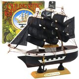  Kolekcionarska maketa piratskog broda 16x15cm - crni | shoptok.hr
