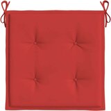 vidaXL Jastuci za vrtne stolice 2 kom crveni 40 x 40 x 3 cm od tkanine | shoptok.hr