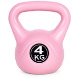 Kettlebell 4 kg za vježbanje, bučica, lopta s utezima, fitnes opterećenje, roza, moderno | shoptok.hr