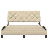  Okvir kreveta s LED-om bez krem madraca 140x190 cm Tkanina | shoptok.hr