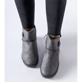 Gemre Gray short insulated snow boots Snyder | shoptok.hr