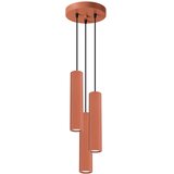 Sollux Lighting Sollux SL.1633 - Luster na sajli KARBON 3xGU10/10W/230V narandžasta | Eponuda.com