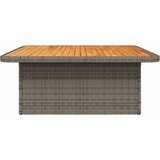  Vrtni stol sivi 110 x 110 x 71 cm poliratan i bagremovo drvo | Eponuda.com