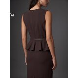 Sinsay Pencil midi haljina bez rukava s peplumom | shoptok.hr
