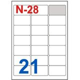 NANO Etikete za laserske i ink-jet pisače , N-28, 63,5x38,1 mm, 100/1 | shoptok.hr