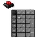 KEYCHRON K0 Max / Brezžična številčna tipkovnica po meri / RGB / HotSwap / Milk POM / Red / K0M-H1, (5000115994) | Shoptok.si