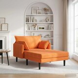  Preveliki šezlong Narančasta Baršunasta tkanina - Narančasta 101 cm | shoptok.hr